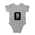 Baby Romper | 0-12 Months Regular Fit | 180 GSM Bio-Washed Cotton Blend | Double Stitched, Pre-Shrunk | Unisex | Personalized | DTF | Modern | Leadership | Confidence | Everyday | Calm - back - Grey Melange - mockup 2