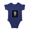 Baby Romper | 0-12 Months Regular Fit | 180 GSM Bio-Washed Cotton Blend | Double Stitched, Pre-Shrunk | Unisex | Personalized | DTF | Modern | Leadership | Confidence | Everyday | Calm - back - Royal Blue - mockup 2
