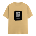 Men's Classic Crew T-Shirt | Regular Fit | 180 GSM Bio-Washed Cotton | DTF Print Ready | Pre-Shrunk, Durable | Personalized | DTF | Modern | Leadership | Confidence | Everyday | Calm - front - Beige - mockup 1