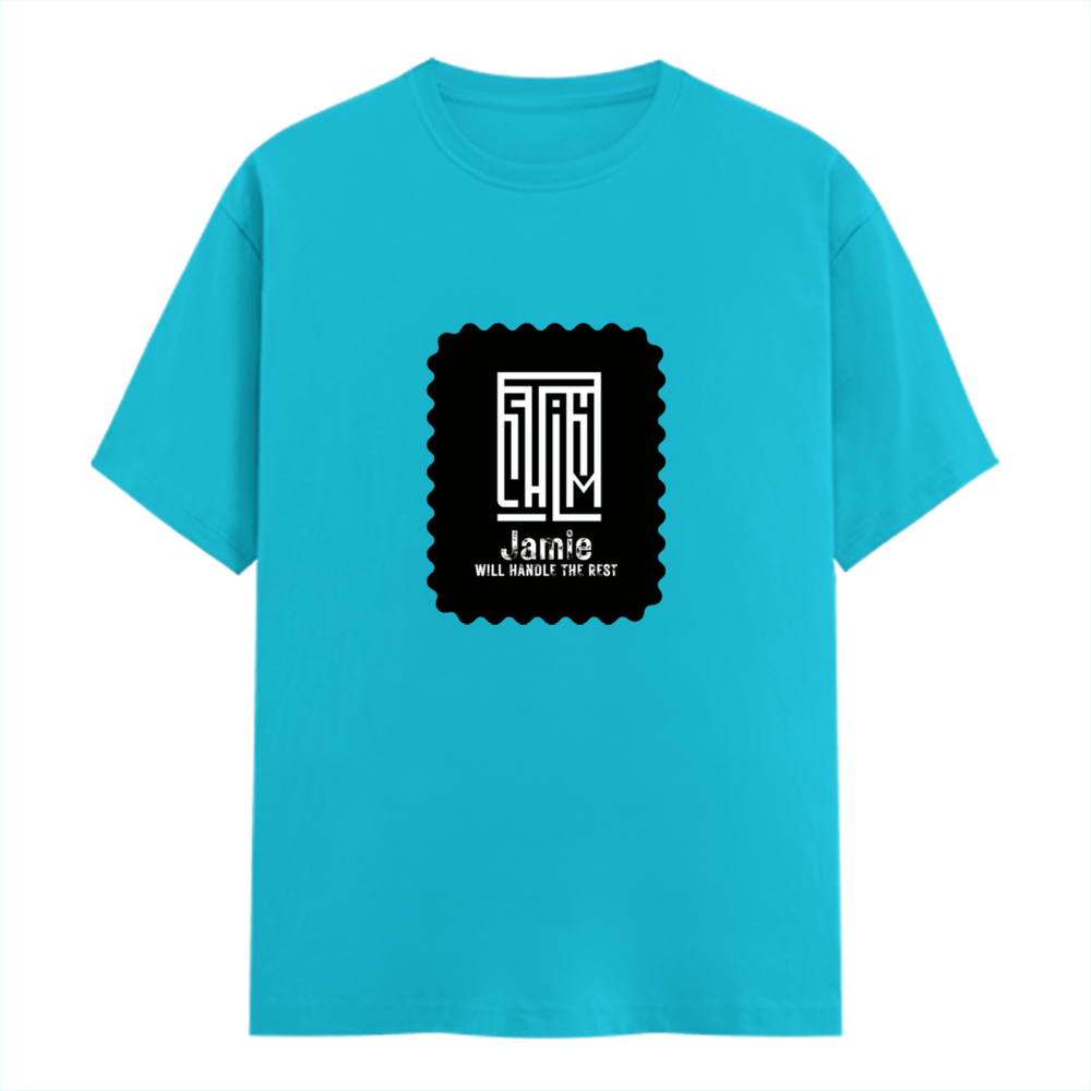Men's Classic Crew T-Shirt | Regular Fit | 180 GSM Bio-Washed Cotton | DTF Print Ready | Pre-Shrunk, Durable | Personalized | DTF | Modern | Leadership | Confidence | Everyday | Calm - front - SkyBlue - mockup 1