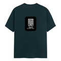 Men's Classic Crew T-Shirt | Regular Fit | 180 GSM Bio-Washed Cotton | DTF Print Ready | Pre-Shrunk, Durable | Personalized | DTF | Modern | Leadership | Confidence | Everyday | Calm - back - Petrol Blue - mockup 2