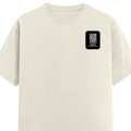 Men's Classic Crew T-Shirt | Regular Fit | 180 GSM Bio-Washed Cotton | DTF Print Ready | Pre-Shrunk, Durable | Personalized | DTF | Modern | Leadership | Confidence | Everyday | Calm - left pocket - Off White - mockup 3