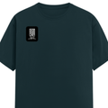 Men's Classic Crew T-Shirt | Regular Fit | 180 GSM Bio-Washed Cotton | DTF Print Ready | Pre-Shrunk, Durable | Personalized | DTF | Modern | Leadership | Confidence | Everyday | Calm - right pocket - Petrol Blue - mockup 4