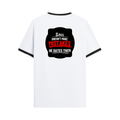 Ringer T-shirt | Unisex | DTG Print | Contrast Trim | Men's, Women's | Personalized | DTG | Bold Typography | Humor | Relationships | Casual | Amusing - back - Black White - mockup 2