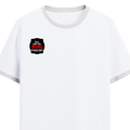 Ringer T-shirt | Unisex | DTG Print | Contrast Trim | Men's, Women's | Personalized | DTG | Bold Typography | Humor | Relationships | Casual | Amusing - right pocket - White Black - mockup 4