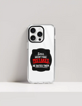 Hard Clear Case | iPhone | TPU Sides & PC Back | Detachable Camera Protector, Scratch-Proof | Unisex | Personalized | Bold Typography | Humor | Relationships | Casual | Amusing - front_16 Pro - 16 Pro - mockup 6