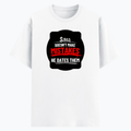 Cotton Stretch T-Shirt (Dtg) | T-Shirts | Him, Her, Unisex | Personalized | DTG | Bold Typography | Humor | Relationships | Casual | Amusing - front - White - mockup 1