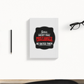 Daily Planner | 3-Month Undated | 300 GSM Cover, 70 GSM Pages, Digital Print | 204 Pages, Soft-Bound, Perfect Binding, Dotted Pages | Unisex | Personalized | Bold Typography | Humor | Relationships | Casual | Amusing - back - White - mockup 2