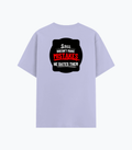 Cotton Stretch T-Shirt | Unisex Adult | 95% Cotton 5% Spandex Blend | 240 GSM, Breathable, Flexible | DTF Print Ready | Personalized | DTF | Bold Typography | Humor | Relationships | Casual | Amusing - back - Lavender - mockup 2