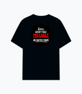 Cotton Stretch T-Shirt | Unisex Adult | 95% Cotton 5% Spandex Blend | 240 GSM, Breathable, Flexible | DTF Print Ready | Personalized | DTF | Bold Typography | Humor | Relationships | Casual | Amusing - back - Navy Blue - mockup 2
