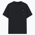 Basic T-Shirt | Unisex Fit, Sizes XS-2XL | 180 GSM Poly-Cotton Blend, DTF Ready | Bio-Wash, Silicon Finish, Durable Stitching | Adults | Personalized | DTF | Bold Typography | Humor | Relationships | Casual | Amusing - left pocket - Black melange - mockup 3
