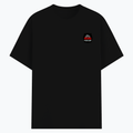 Basic T-Shirt | Unisex Fit, Sizes XS-2XL | 180 GSM Poly-Cotton Blend, DTF Ready | Bio-Wash, Silicon Finish, Durable Stitching | Adults | Personalized | DTF | Bold Typography | Humor | Relationships | Casual | Amusing - left pocket - Black - mockup 3