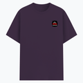 Basic T-Shirt | Unisex Fit, Sizes XS-2XL | 180 GSM Poly-Cotton Blend, DTF Ready | Bio-Wash, Silicon Finish, Durable Stitching | Adults | Personalized | DTF | Bold Typography | Humor | Relationships | Casual | Amusing - left pocket - Purple melange - mockup 3