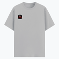 Basic T-Shirt | Unisex Fit, Sizes XS-2XL | 180 GSM Poly-Cotton Blend, DTF Ready | Bio-Wash, Silicon Finish, Durable Stitching | Adults | Personalized | DTF | Bold Typography | Humor | Relationships | Casual | Amusing - right pocket - Grey Melange - mockup 4