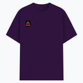 Basic T-Shirt | Unisex Fit, Sizes XS-2XL | 180 GSM Poly-Cotton Blend, DTF Ready | Bio-Wash, Silicon Finish, Durable Stitching | Adults | Personalized | DTF | Bold Typography | Humor | Relationships | Casual | Amusing - right pocket - Purple - mockup 4