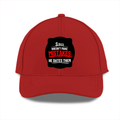 Sports Cap | Unisex | Polyester | Breathable, Adjustable Fit, DTG Printing | All Ages | Personalized | DTG | Bold Typography | Humor | Relationships | Casual | Amusing - front - Red - mockup 1