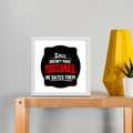 Framed Poster | Multiple Sizes | 300 GSM Art Paper | Laminated, Fade-Proof, 1-inch Frame | Unisex Home Decor | Personalized | DTG | Bold Typography | Humor | Relationships | Casual | Amusing - front_8x8In - 8x8In - mockup 1