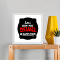Framed Poster | Multiple Sizes | 300 GSM Art Paper | Laminated, Fade-Proof, 1-inch Frame | Unisex Home Decor | Personalized | DTG | Bold Typography | Humor | Relationships | Casual | Amusing - front_10x10In - 10x10In - mockup 3