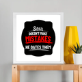 Framed Poster | Multiple Sizes | 300 GSM Art Paper | Laminated, Fade-Proof, 1-inch Frame | Unisex Home Decor | Personalized | DTG | Bold Typography | Humor | Relationships | Casual | Amusing - front_12x12In - 12x12In - mockup 5