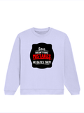 Oversized Sweatshirt | Roomy Relaxed Fit | 400 GSM Cotton Blend | Pre-Shrunk Drop Shoulder | Unisex Adult | Personalized | DTG | Bold Typography | Humor | Relationships | Casual | Amusing - front - Lavender - mockup 1