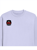 Oversized Sweatshirt | Roomy Relaxed Fit | 400 GSM Cotton Blend | Pre-Shrunk Drop Shoulder | Unisex Adult | Personalized | DTG | Bold Typography | Humor | Relationships | Casual | Amusing - right pocket - Lavender - mockup 4