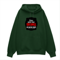 Oversized Hoodie | Unisex Relaxed Fit | 400 GSM Cotton Blend | DTG Printed | Drop Shoulder, Pre-Shrunk | Adults | Personalized | DTG | Bold Typography | Humor | Relationships | Casual | Amusing - front - Bottle Green - mockup 1