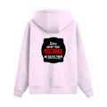 Oversized Hoodie | Unisex Relaxed Fit | 400 GSM Cotton Blend | DTG Printed | Drop Shoulder, Pre-Shrunk | Adults | Personalized | DTG | Bold Typography | Humor | Relationships | Casual | Amusing - back - Light Baby Pink - mockup 2