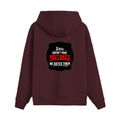 Oversized Hoodie | Unisex Relaxed Fit | 400 GSM Cotton Blend | DTG Printed | Drop Shoulder, Pre-Shrunk | Adults | Personalized | DTG | Bold Typography | Humor | Relationships | Casual | Amusing - back - Maroon - mockup 2