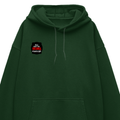 Oversized Hoodie | Unisex Relaxed Fit | 400 GSM Cotton Blend | DTG Printed | Drop Shoulder, Pre-Shrunk | Adults | Personalized | DTG | Bold Typography | Humor | Relationships | Casual | Amusing - right pocket - Bottle Green - mockup 4