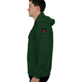 Oversized Hoodie | Unisex Relaxed Fit | 400 GSM Cotton Blend | DTG Printed | Drop Shoulder, Pre-Shrunk | Adults | Personalized | DTG | Bold Typography | Humor | Relationships | Casual | Amusing - left sleeve - Bottle Green - mockup 5
