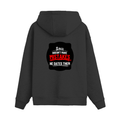 Oversized Hoodie | Relaxed Fit, Drop-Shoulder | 400 GSM Fabric | Warm, Durable | Unisex | Personalized | DTF | Bold Typography | Humor | Relationships | Casual | Amusing - back - Black - mockup 2
