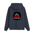 Oversized Hoodie | Relaxed Fit, Drop-Shoulder | 400 GSM Fabric | Warm, Durable | Unisex | Personalized | DTF | Bold Typography | Humor | Relationships | Casual | Amusing - back - Navy Blue - mockup 2