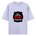 Oversized Standard T-Shirt | Unisex Relaxed Fit | 100% Super Combed Cotton DTG | Soft, Breathable & Durable | Adult | Personalized | DTG | Bold Typography | Humor | Relationships | Casual | Amusing - front - Lavender - mockup 1
