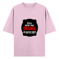 Oversized Standard T-Shirt | Unisex Relaxed Fit | 100% Super Combed Cotton DTG | Soft, Breathable & Durable | Adult | Personalized | DTG | Bold Typography | Humor | Relationships | Casual | Amusing - front - Light Baby Pink - mockup 1