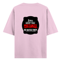 Oversized Standard T-Shirt | Unisex Relaxed Fit | 100% Super Combed Cotton DTG | Soft, Breathable & Durable | Adult | Personalized | DTG | Bold Typography | Humor | Relationships | Casual | Amusing - back - Light Baby Pink - mockup 2