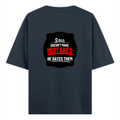 Oversized Standard T-Shirt | Unisex Oversized Fit | 180 GSM 100% Super Combed Cotton | DTF Print | Soft & Durable | Personalized | DTF | Bold Typography | Humor | Relationships | Casual | Amusing - back - Navy Blue - mockup 2