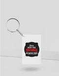 Keychain | Rectangle, Square, Slim Options | Acrylic UV Printed | Fade-Proof, Glossy Finish | Unisex | Personalized | Bold Typography | Humor | Relationships | Casual | Amusing - front_Rectangle - Rectangle - White - mockup 3