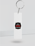 Keychain | Rectangle, Square, Slim Options | Acrylic UV Printed | Fade-Proof, Glossy Finish | Unisex | Personalized | Bold Typography | Humor | Relationships | Casual | Amusing - back_Slim - White - mockup 6