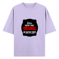 Oversized Classic T-Shirt | Unisex Oversized Fit | 100% Super-Combed Cotton | Pre-Shrunk & Ribbed Neck | Adults | Personalized | DTG | Bold Typography | Humor | Relationships | Casual | Amusing - front - Lavender - mockup 1