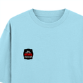 Oversized Classic T-Shirt | Unisex Oversized Fit | 100% Super-Combed Cotton | Pre-Shrunk & Ribbed Neck | Adults | Personalized | DTG | Bold Typography | Humor | Relationships | Casual | Amusing - left pocket - Baby Blue - mockup 3