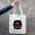 Tote Bag Zipper | Unisex | 100% Cotton Canvas | Printing, Embroidery | Zipper Closure, Long Handle | Everyday Carry | Personalized | Embroidery | DTG | Bold Typography | Humor | Relationships | Casual | Amusing - back - mockup 2