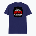 Male V Neck T-Shirt | Regular Fit | 180 GSM Bio-Washed Cotton | DTF Print | Double Stitched, Pre-Shrunk | Men | Personalized | DTF | Bold Typography | Humor | Relationships | Casual | Amusing - back - Royal Blue - mockup 2