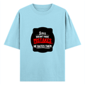 Oversized Classic T-Shirt | Unisex Fit | 100% Super-Combed Cotton | Pre-Shrunk, Double-Stitched | Adults | Personalized | DTF | Bold Typography | Humor | Relationships | Casual | Amusing - front - Baby Blue - mockup 1