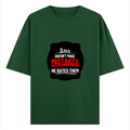 Oversized Classic T-Shirt | Unisex Fit | 100% Super-Combed Cotton | Pre-Shrunk, Double-Stitched | Adults | Personalized | DTF | Bold Typography | Humor | Relationships | Casual | Amusing - front - Bottle Green - mockup 1