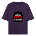 Oversized Classic T-Shirt | Unisex Fit | 100% Super-Combed Cotton | Pre-Shrunk, Double-Stitched | Adults | Personalized | DTF | Bold Typography | Humor | Relationships | Casual | Amusing - front - Purple - mockup 1