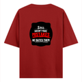 Oversized Classic T-Shirt | Unisex Fit | 100% Super-Combed Cotton | Pre-Shrunk, Double-Stitched | Adults | Personalized | DTF | Bold Typography | Humor | Relationships | Casual | Amusing - back - Red - mockup 2