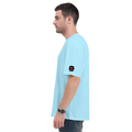 Oversized Classic T-Shirt | Unisex Fit | 100% Super-Combed Cotton | Pre-Shrunk, Double-Stitched | Adults | Personalized | DTF | Bold Typography | Humor | Relationships | Casual | Amusing - right sleeve - Baby Blue - mockup 6