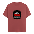 Classic Crew T-Shirt | Men's Regular Fit | 180 GSM Bio-Washed Cotton | DTG Print Ready | Double-Stitched & Ribbed Neck | Personalized | DTG | Bold Typography | Humor | Relationships | Casual | Amusing - front - Coral - mockup 1