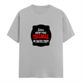 Classic Crew T-Shirt | Men's Regular Fit | 180 GSM Bio-Washed Cotton | DTG Print Ready | Double-Stitched & Ribbed Neck | Personalized | DTG | Bold Typography | Humor | Relationships | Casual | Amusing - front - Grey Melange - mockup 1