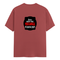 Classic Crew T-Shirt | Men's Regular Fit | 180 GSM Bio-Washed Cotton | DTG Print Ready | Double-Stitched & Ribbed Neck | Personalized | DTG | Bold Typography | Humor | Relationships | Casual | Amusing - back - Coral - mockup 2